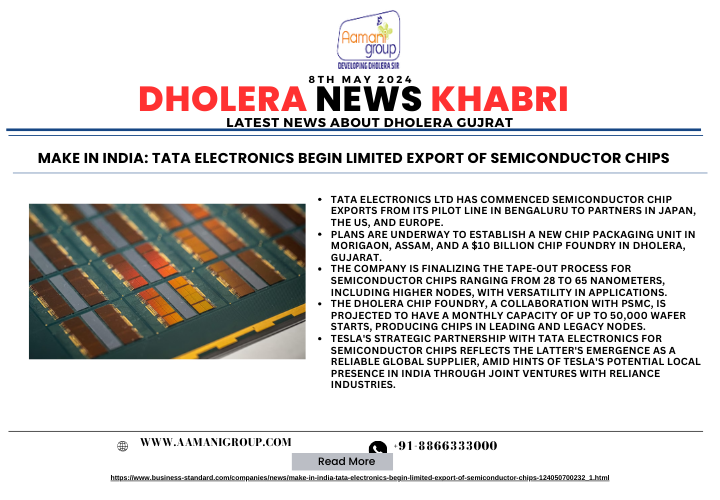 Make in India: Tata Electronics Begin Limited Export of Semiconductor Chips